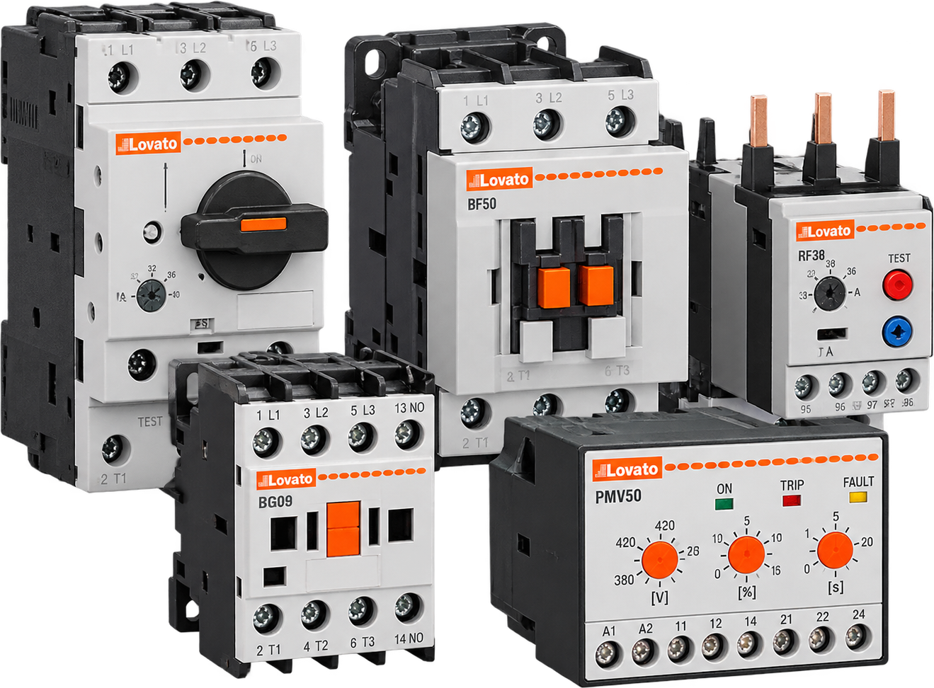 Disjuntores Motor / Contatores / Relés de Proteção LOVATO Electric